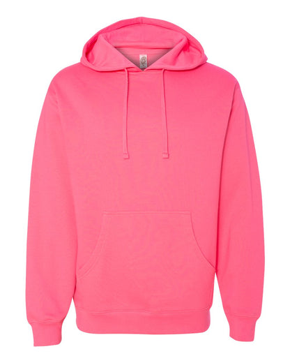 Independent Trading Co. Unisex Midweight Hooded Sweatshirt SS4500 #color_Neon Pink