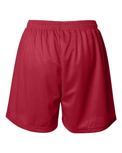 Badger Women's Pro Mesh 5" Shorts with Solid Liner 7216 #color_Red