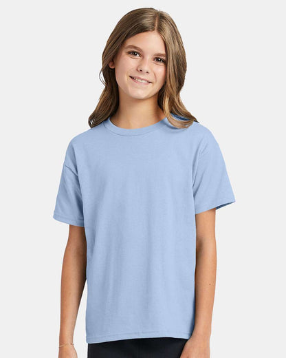 Hanes Ecosmart™ Youth T-Shirt 5370 #colormdl_Light Blue