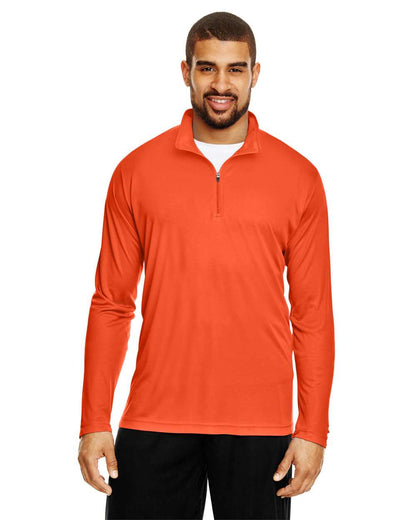 Team 365 Men's Zone Performance Quarter-Zip Pullover TT31 #colormdl_Sport Orange