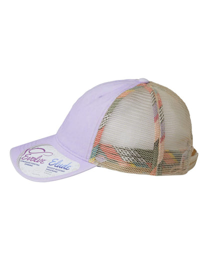 Infinity Her Women's Washed Mesh-Back Cap TESS #color_Lavender/ Stripes