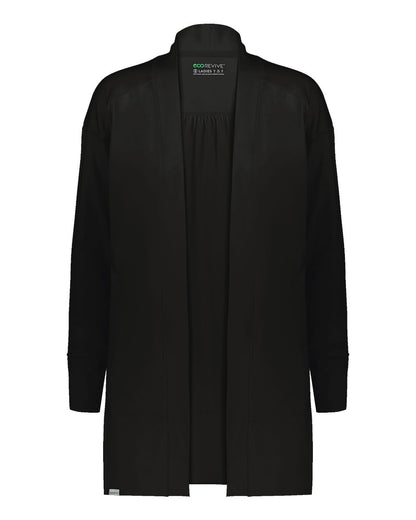 Holloway Women's Eco Revive™ Ventura Cardigan 223705 #color_Black