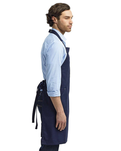 Artisan Collection by Reprime Chino Bib Apron RP132 #colormdl_Navy