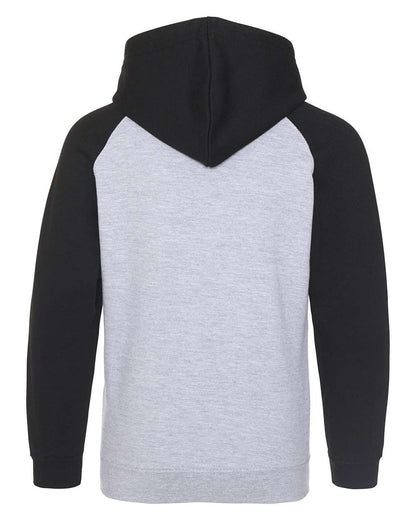 AWDis Unisex Baseball Hooded Sweatshirt JHA009 #color_Heather Grey