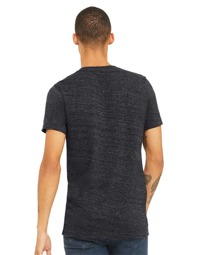 BELLA + CANVAS Textured Jersey V-Neck Tee 3655 #colormdl_Charcoal Black Slub