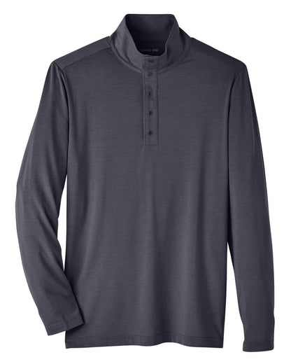 North End Men's JAQ Stretch Performance Snap-Neck Pullover NE400 #color_Carbon