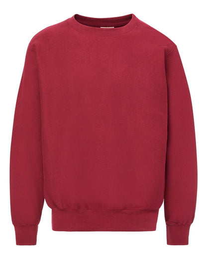 MV Sport Unisex Pro-Weave® Crewneck Sweatshirt 496 #color_Crimson