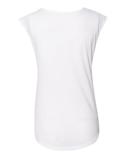 Next Level Women's Festival Sleeveless Deep V-Neck T-Shirt 5040 #color_White