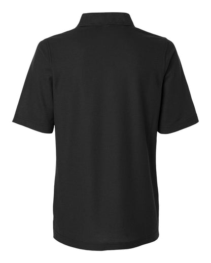 Harriton Women's Maverick CVC Pique Polo M105W #color_Black