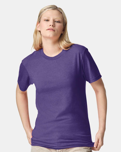 American Apparel Unisex CVC Tee 2001CVC #colormdl_Heather Purple