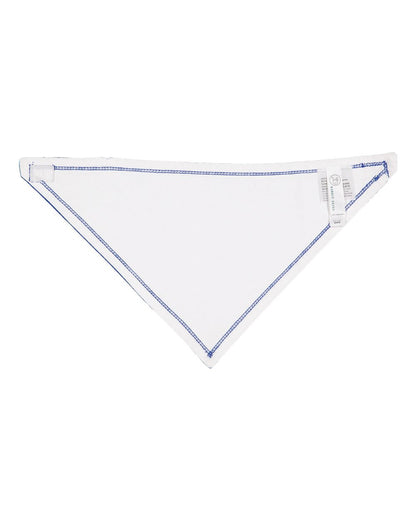 Rabbit Skins Infant Premium Jersey Bandana Bib 1012 #color_Royal/ White