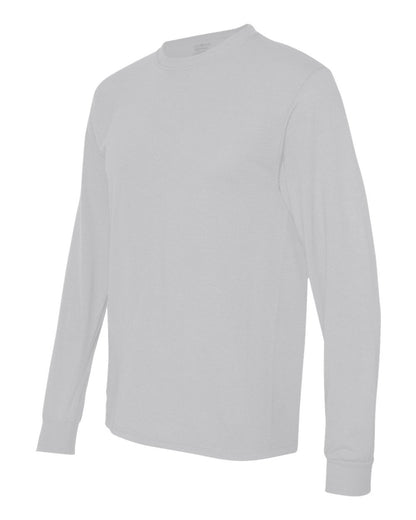 JERZEES Unisex Dri-Power® Performance Long Sleeve T-Shirt 21MLR #color_Silver