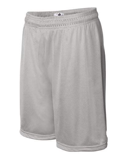 Badger Mini Mesh 7'' Inseam Shorts 7237 #color_Silver