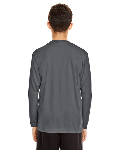 Team 365 Youth Zone Performance Long-Sleeve T-Shirt TT11YL #color_SPORT GRAPHITE