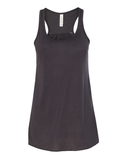 BELLA + CANVAS Women's Flowy Racerback Tank 8800 #color_Dark Grey