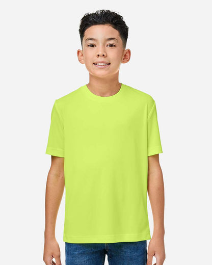 CORE365 Youth Capital Performance T-Shirt CE10Y #colormdl_Safety Yellow