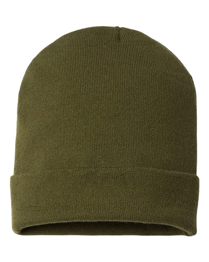 CAP AMERICA USA-Made Patriotic Cuffed Beanie RK12 #color_Olive/ Khaki Stars