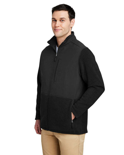 CORE365 Men's Journey Summit Hybrid Full-Zip CE890 #colormdl_Black/ Black