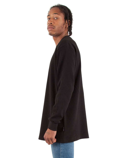 Shaka Wear Unisex Thermal T-Shirt SHTHRM #colormdl_Black