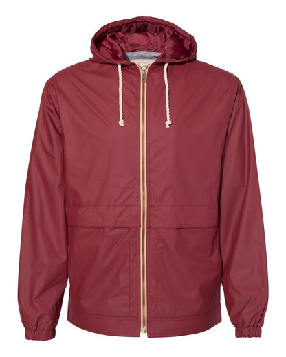 Weatherproof Unisex Vintage Hooded Rain Jacket 193910 #color_Biking Red