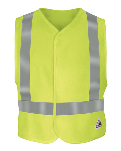 Bulwark Hi-Visibility Flame-Resistant Safety Vest VMV4HV #color_Yellow/ Green