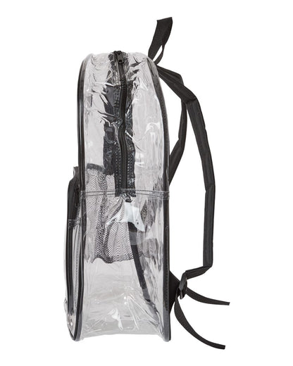Liberty Bags Large 17" Heavy Duty Clear Backpack 7013 #color_Black