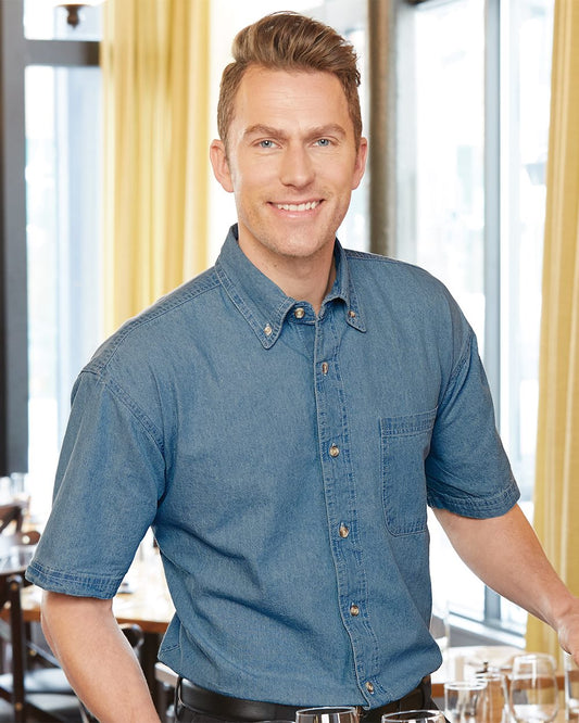 Sierra Pacific Men's Denim Short Sleeve Shirt 0211