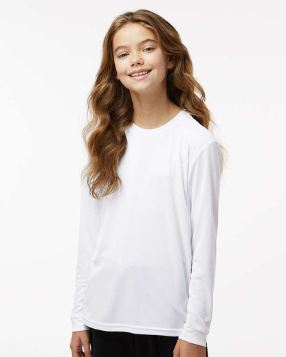 Paragon Youth Long Islander Performance Long Sleeve T-Shirt 218Y #colormdl_White