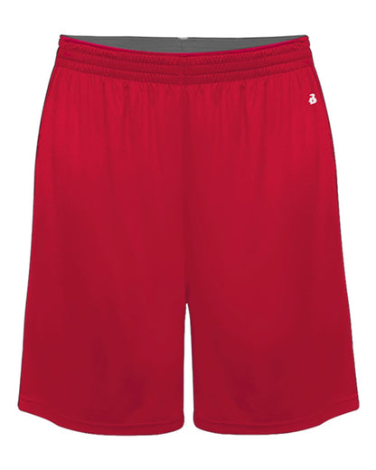 Badger Ultimate SoftLock™ 8" Shorts 4002 #color_Red