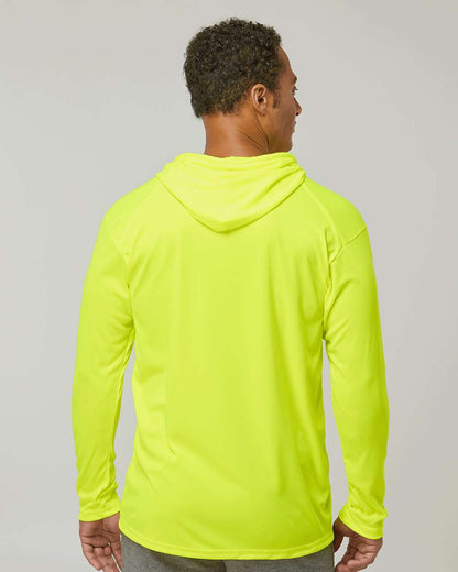 Badger B-Core Hooded Long Sleeve T-Shirt 4105 #colormdl_Safety Yellow