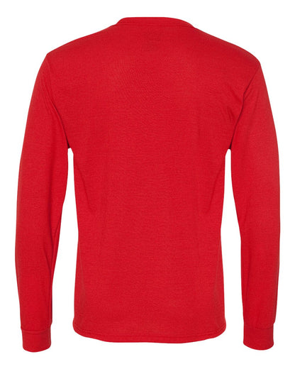 JERZEES Unisex Dri-Power® Performance Long Sleeve T-Shirt 21MLR #color_True Red