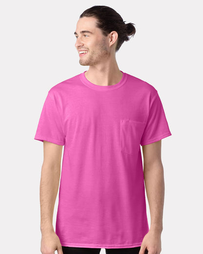 Hanes Unisex Workwear Pocket T-Shirt W110 Hanes Unisex Workwear Pocket T-Shirt W110