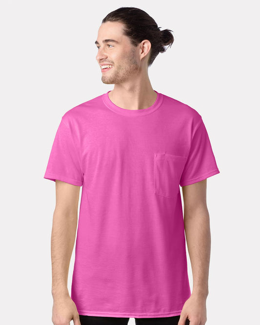 Hanes Unisex Workwear Pocket T-Shirt W110