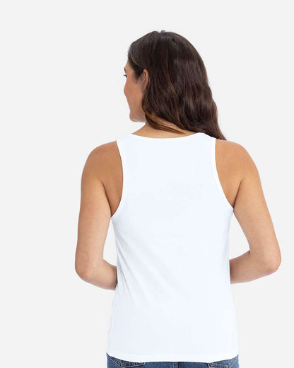 Next Level Women's Cotton Tank 3933 #colormdl_White