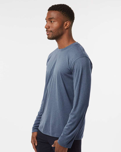 AllPro Unisex Pro-Lock Performance Long Sleeve T-Shirt 48400 #colormdl_Heather Navy