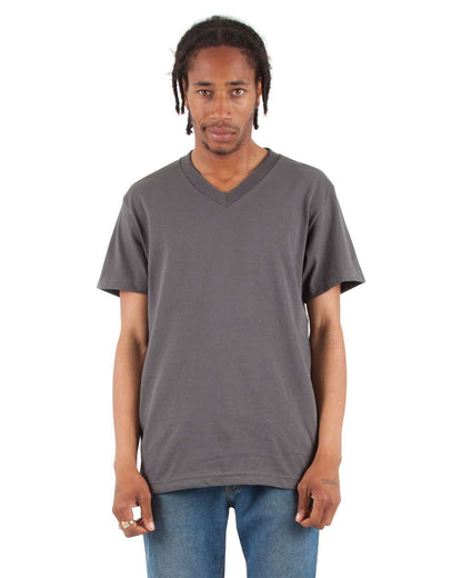 Shaka Wear Unisex V-Neck T-Shirt SHVEE #colormdl_Dark Grey