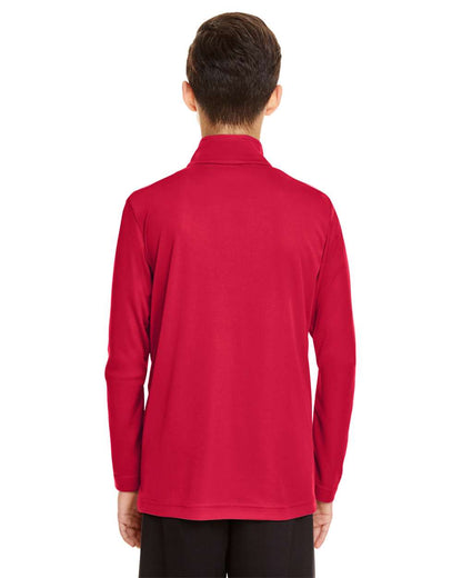 Team 365 Youth Zone Performance Quarter-Zip Pullover TT31Y #colormdl_Sport Red