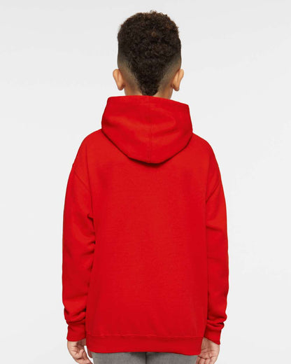 LAT Youth Fleece Hoodie Sweatshirt 2296 #colormdl_Red