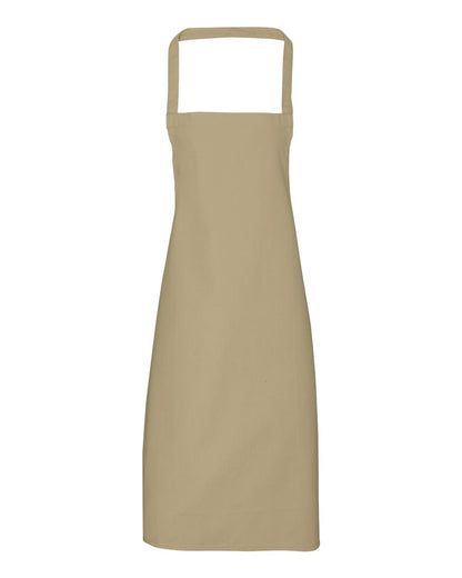 Artisan Collection by Reprime Organic Cotton Bib Apron RP102 #color_Khaki
