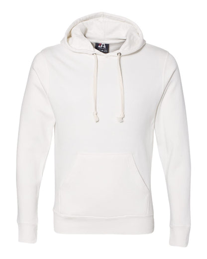 J. America Men's Triblend Fleece Hooded Sweatshirt 8871 #color_Antique White Triblend