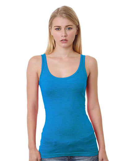 Bayside Women's USA-Made Tank Top 3410 #color_Turquoise