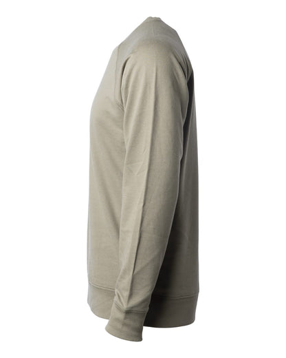 Independent Trading Co. Unisex Icon Lightweight Loopback Terry Crewneck Sweatshirt SS1000C #color_Olive
