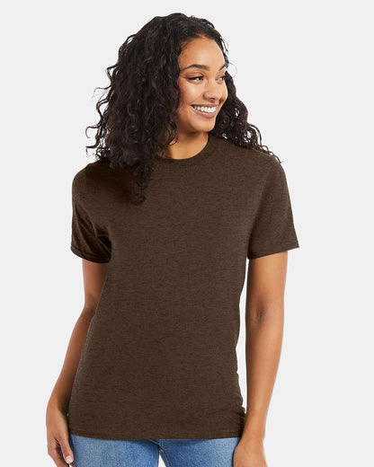 Hanes Unisex Beefy-T® T-Shirt 5180 #colormdl_Heather Brown