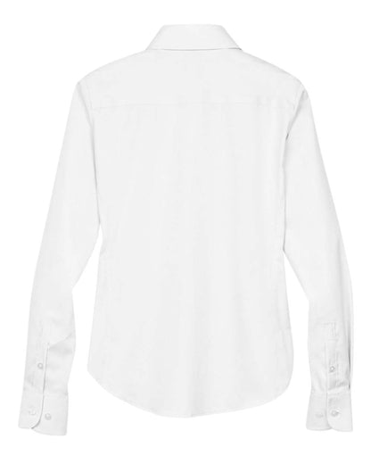 Devon & Jones Women's Crown Collection® Solid Stretch Twill Woven Dress Shirt DG530W #color_White