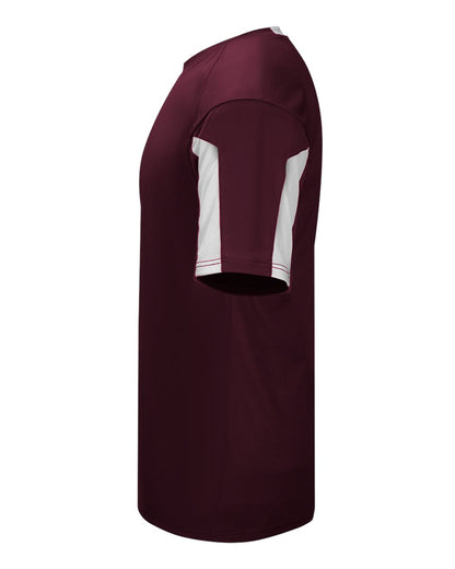 Alleson Athletic Men's Striker Placket 7976 #color_Maroon/ White