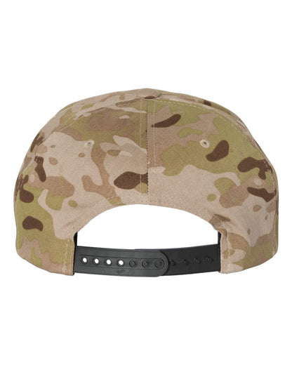 YP Classics Premium Flat Bill Snapback Cap 6089M #color_Multicam Arid