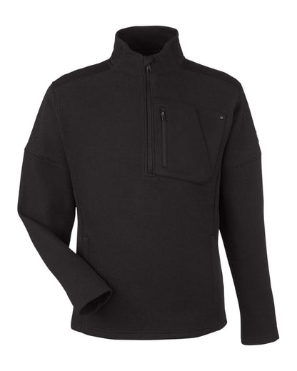 Spyder Men's Constant Canyon Quarter-Zip Pullover S18068 #color_Black