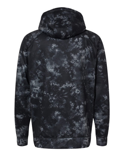 Burnside Performance Raglan Pullover Sweatshirt 8670 #color_Black Tie Dye