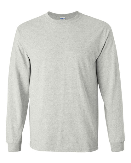 Gildan Unisex Ultra Cotton® Long Sleeve T-Shirt 2400 #color_Ash