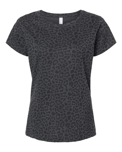 LAT Women's Fine Jersey Tee 3516 #color_Black Leopard